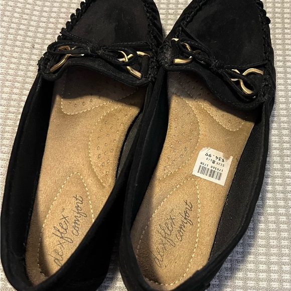 Black Moccasin Dexflex Comfort Size 8.5 - Picture 2 of 5